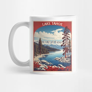 Lake Tahoe Sierra Nevada United States of America Tourism Vintage Poster Mug